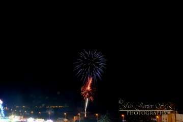 Exhibición de fuegos artificiales en Telde por San Gregorio (Foto Francisco Javier Santana)