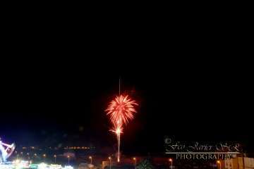 Exhibición de fuegos artificiales en Telde por San Gregorio (Foto Francisco Javier Santana)