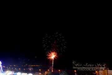 Exhibición de fuegos artificiales en Telde por San Gregorio (Foto Francisco Javier Santana)