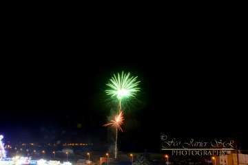 Exhibición de fuegos artificiales en Telde por San Gregorio (Foto Francisco Javier Santana)