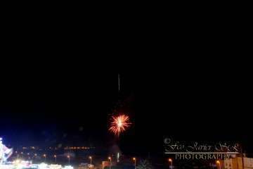 Exhibición de fuegos artificiales en Telde por San Gregorio (Foto Francisco Javier Santana)