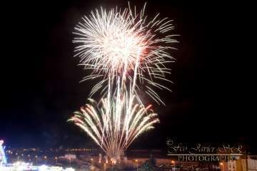 Exhibición de fuegos artificiales en Telde por San Gregorio (Foto Francisco Javier Santana)