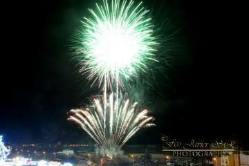 Exhibición de fuegos artificiales en Telde por San Gregorio (Foto Francisco Javier Santana)