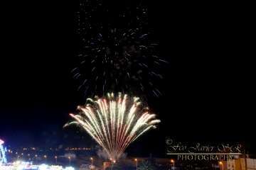 Exhibición de fuegos artificiales en Telde por San Gregorio (Foto Francisco Javier Santana)