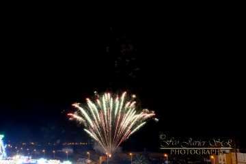 Exhibición de fuegos artificiales en Telde por San Gregorio (Foto Francisco Javier Santana)