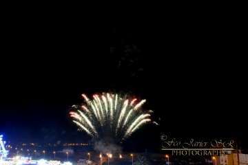 Exhibición de fuegos artificiales en Telde por San Gregorio (Foto Francisco Javier Santana)