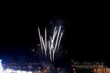 Exhibición de fuegos artificiales en Telde por San Gregorio (Foto Francisco Javier Santana)
