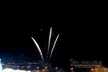 Exhibición de fuegos artificiales en Telde por San Gregorio (Foto Francisco Javier Santana)