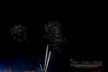 Exhibición de fuegos artificiales en Telde por San Gregorio (Foto Francisco Javier Santana)