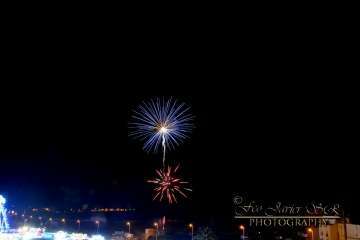 Exhibición de fuegos artificiales en Telde por San Gregorio (Foto Francisco Javier Santana)