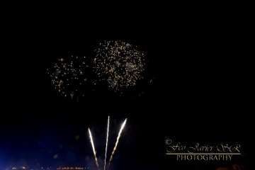 Exhibición de fuegos artificiales en Telde por San Gregorio (Foto Francisco Javier Santana)