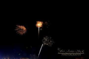 Exhibición de fuegos artificiales en Telde por San Gregorio (Foto Francisco Javier Santana)