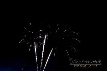 Exhibición de fuegos artificiales en Telde por San Gregorio (Foto Francisco Javier Santana)