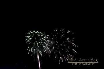 Exhibición de fuegos artificiales en Telde por San Gregorio (Foto Francisco Javier Santana)