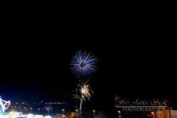 Exhibición de fuegos artificiales en Telde por San Gregorio (Foto Francisco Javier Santana)