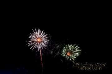 Exhibición de fuegos artificiales en Telde por San Gregorio (Foto Francisco Javier Santana)