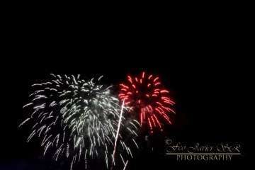 Exhibición de fuegos artificiales en Telde por San Gregorio (Foto Francisco Javier Santana)