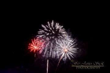 Exhibición de fuegos artificiales en Telde por San Gregorio (Foto Francisco Javier Santana)