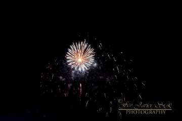 Exhibición de fuegos artificiales en Telde por San Gregorio (Foto Francisco Javier Santana)