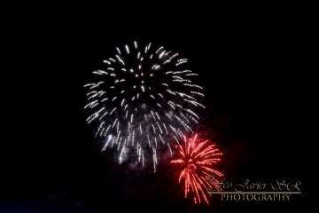 Exhibición de fuegos artificiales en Telde por San Gregorio (Foto Francisco Javier Santana)