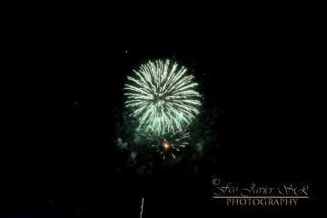 Exhibición de fuegos artificiales en Telde por San Gregorio (Foto Francisco Javier Santana)