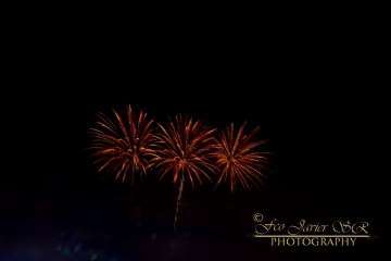 Exhibición de fuegos artificiales en Telde por San Gregorio (Foto Francisco Javier Santana)
