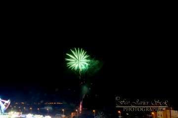Exhibición de fuegos artificiales en Telde por San Gregorio (Foto Francisco Javier Santana)