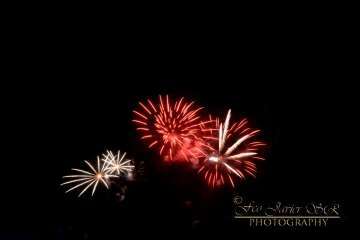 Exhibición de fuegos artificiales en Telde por San Gregorio (Foto Francisco Javier Santana)