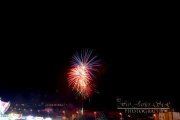 Exhibición de fuegos artificiales en Telde por San Gregorio (Foto Francisco Javier Santana)