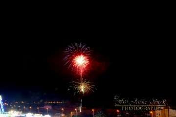 Exhibición de fuegos artificiales en Telde por San Gregorio (Foto Francisco Javier Santana)