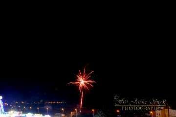 Exhibición de fuegos artificiales en Telde por San Gregorio (Foto Francisco Javier Santana)