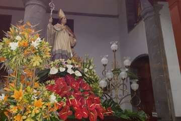 Misa y procesión religiosa de San Gregorio Taumaturgo en Telde (Foto Antonio Alí y TA)