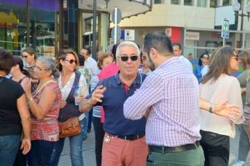 Telde enmudece ante la violencia de género (Foto Francisco Javier Santana)