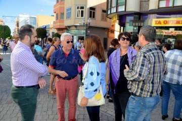 Telde enmudece ante la violencia de género (Foto Francisco Javier Santana)