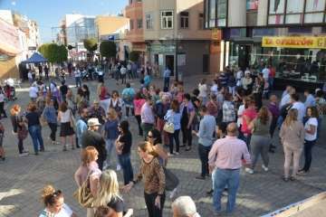 Telde enmudece ante la violencia de género (Foto Francisco Javier Santana)