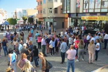 Telde enmudece ante la violencia de género (Foto Francisco Javier Santana)