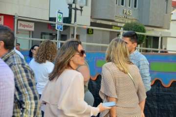 Telde enmudece ante la violencia de género (Foto Francisco Javier Santana)