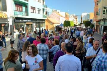 Telde enmudece ante la violencia de género (Foto Francisco Javier Santana)