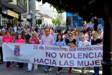 Telde enmudece ante la violencia de género (Foto Francisco Javier Santana)
