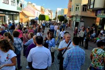 Telde enmudece ante la violencia de género (Foto Francisco Javier Santana)