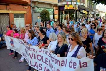 Telde enmudece ante la violencia de género (Foto Francisco Javier Santana)