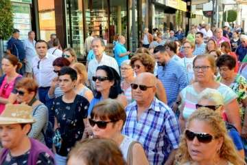 Telde enmudece ante la violencia de género (Foto Francisco Javier Santana)