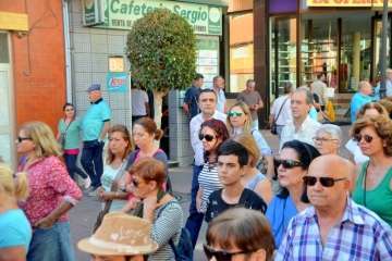 Telde enmudece ante la violencia de género (Foto Francisco Javier Santana)