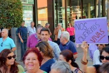 Telde enmudece ante la violencia de género (Foto Francisco Javier Santana)