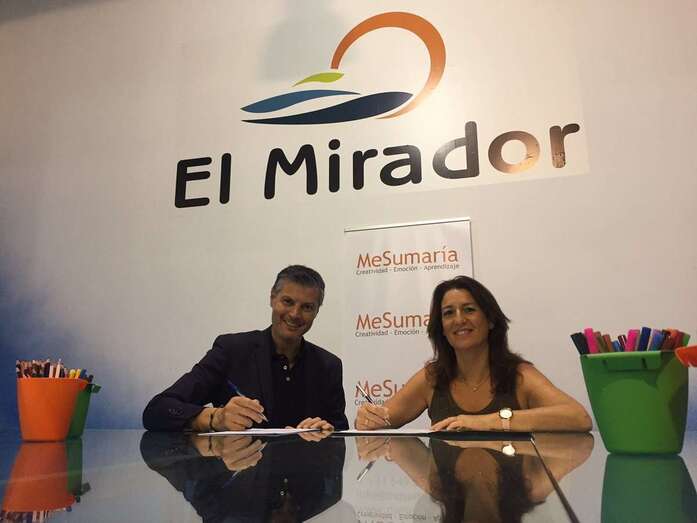 Archivo. Firma del convenio entre Mesumaría y el CC El Mirador (Foto TA)