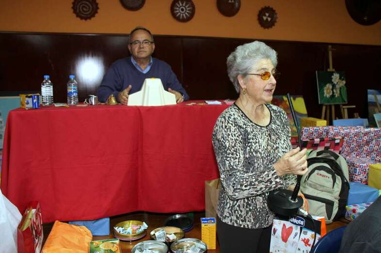 Delia Pintos en una actividad en el local social de Cristo de Telde (Foto TA)