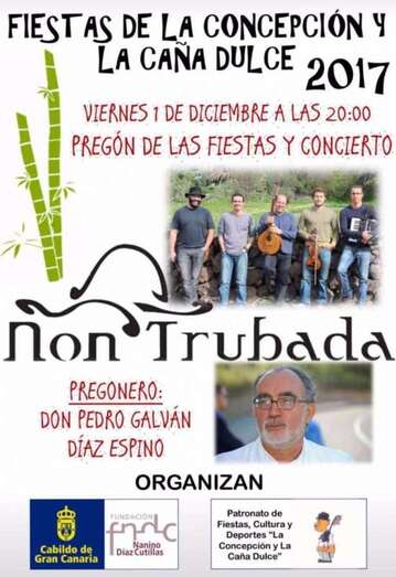 Cartel con los dos actos de este viernes (Foto TA)