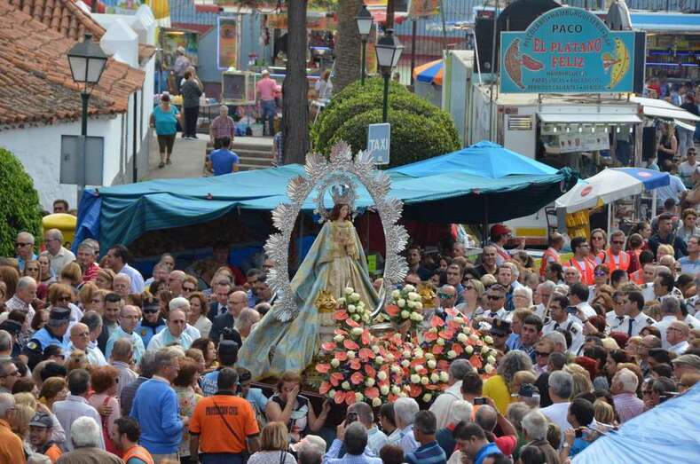 Imagen de La Concepción en la procesión del pasado año (Foto Francisco Javier Santana)