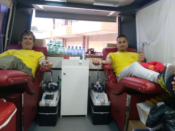 Imagen de archivo de una donación de sangre en Telde (Foto TA)