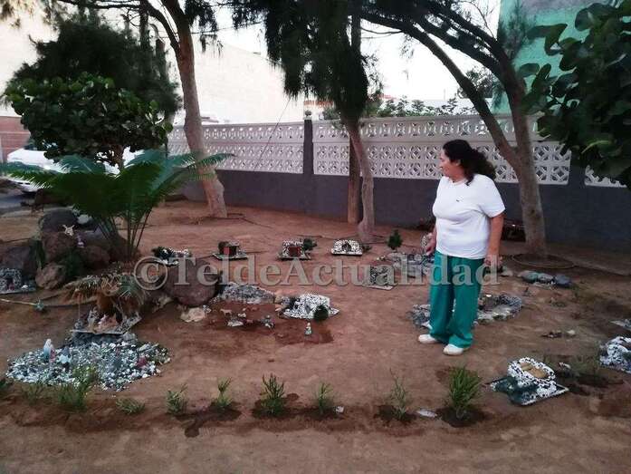 Martel ha acondiconado el lugar para el belén navideño (Foto TA)